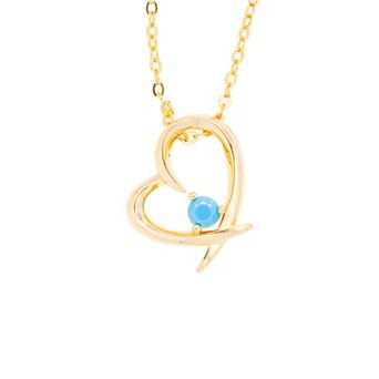 Traditions Jewelry Company Birthstone Collection Heart Pendant Necklace