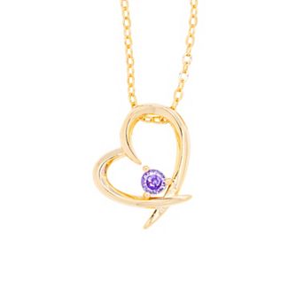 Traditions Jewelry Company Birthstone Collection Heart Pendant Necklace