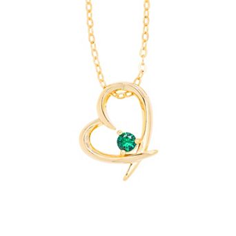 Traditions Jewelry Company Birthstone Collection Heart Pendant Necklace