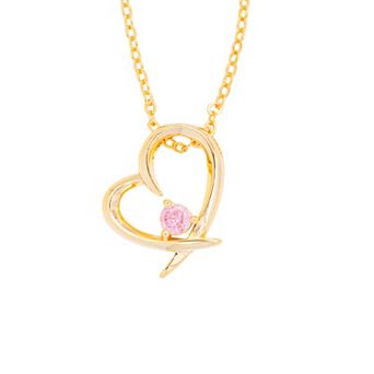 Traditions Jewelry Company Birthstone Collection Heart Pendant Necklace