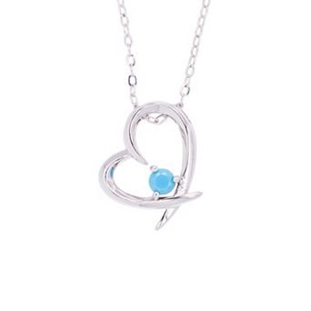 Traditions Jewelry Company Birthstone Collection Heart Pendant Necklace