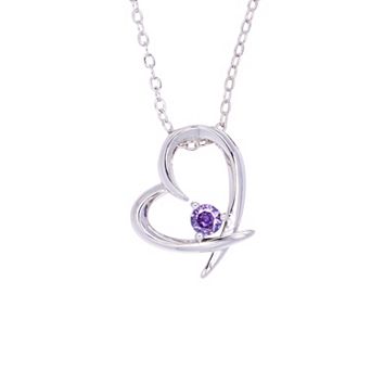 Traditions Jewelry Company Birthstone Collection Heart Pendant Necklace