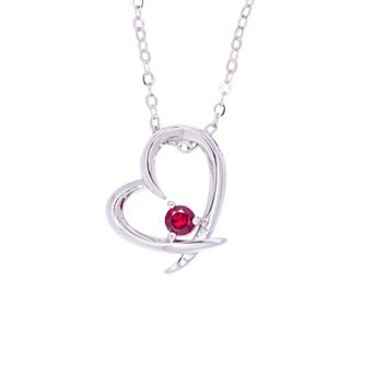 Traditions Jewelry Company Birthstone Collection Heart Pendant Necklace