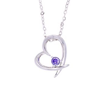 Traditions Jewelry Company Birthstone Collection Heart Pendant Necklace