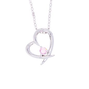 Traditions Jewelry Company Birthstone Collection Heart Pendant Necklace