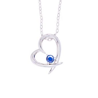 Traditions Jewelry Company Birthstone Collection Heart Pendant Necklace