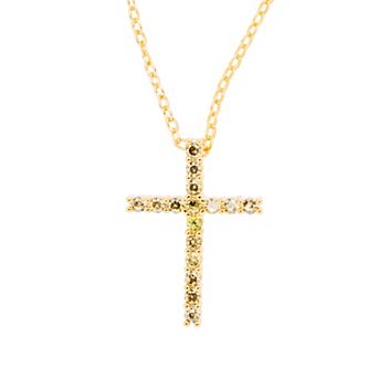Traditions Jewelry Company Birthstone Collection Cross Pendant Necklace