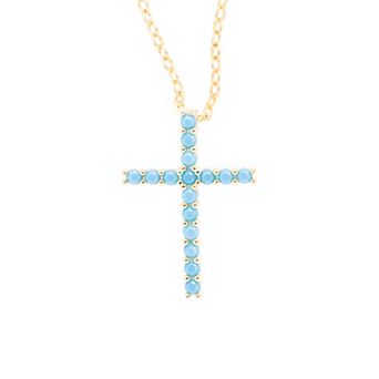 Traditions Jewelry Company Birthstone Collection Cross Pendant Necklace