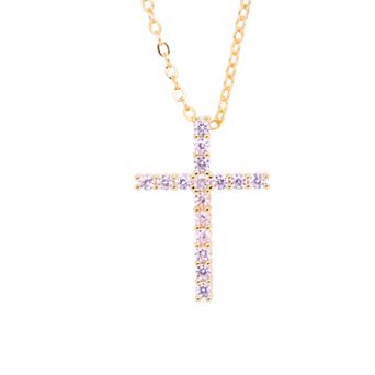 Traditions Jewelry Company Birthstone Collection Cross Pendant Necklace