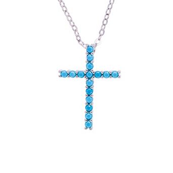 Traditions Jewelry Company Birthstone Collection Cross Pendant Necklace