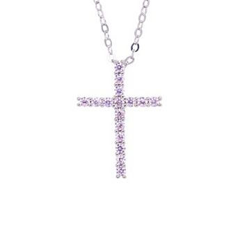 Traditions Jewelry Company Birthstone Collection Cross Pendant Necklace