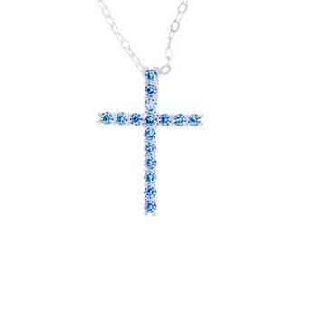 Traditions Jewelry Company Birthstone Collection Cross Pendant Necklace