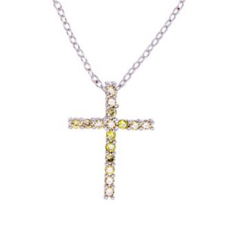Traditions Jewelry Company Birthstone Collection Cross Pendant Necklace