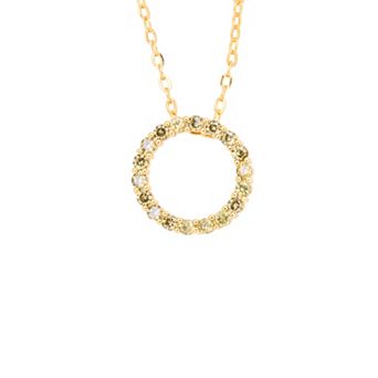 Traditions Jewelry Company Birthstone Collection Circle Pendant Necklace