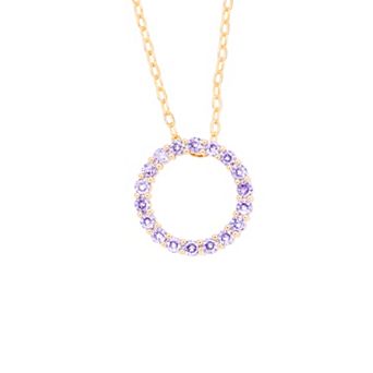 Traditions Jewelry Company Birthstone Collection Circle Pendant Necklace