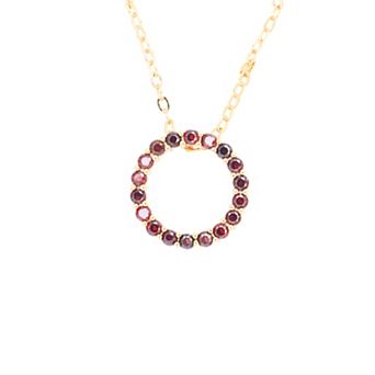 Traditions Jewelry Company Birthstone Collection Circle Pendant Necklace