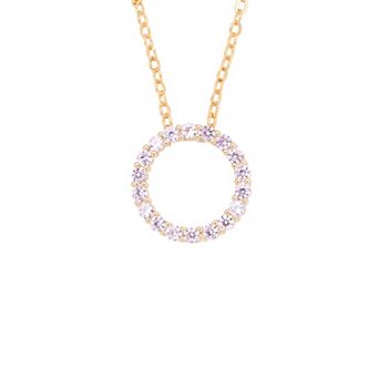 Traditions Jewelry Company Birthstone Collection Circle Pendant Necklace