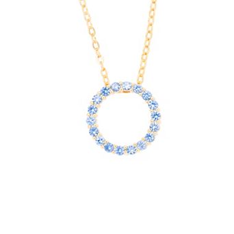 Traditions Jewelry Company Birthstone Collection Circle Pendant Necklace