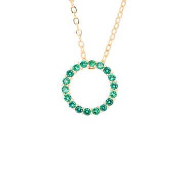 Traditions Jewelry Company Birthstone Collection Circle Pendant Necklace