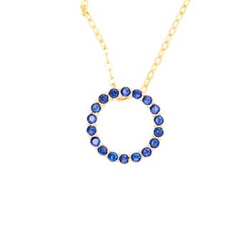 Traditions Jewelry Company Birthstone Collection Circle Pendant Necklace