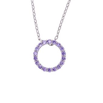 Traditions Jewelry Company Birthstone Collection Circle Pendant Necklace