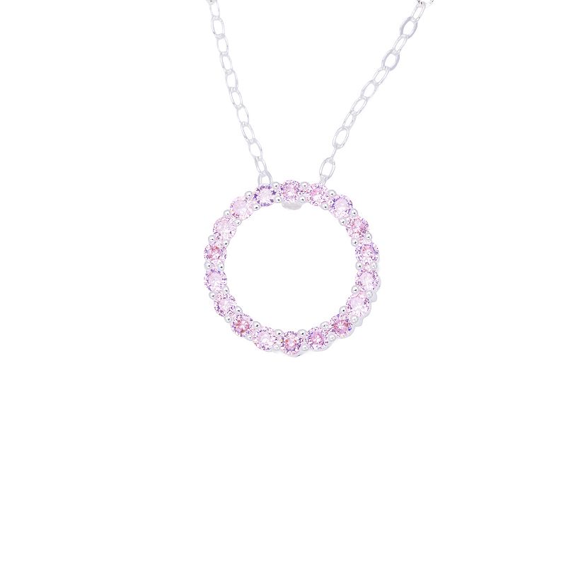Traditions Jewelry Company Birthstone Collection Circle Pendant Necklace, Women's, 