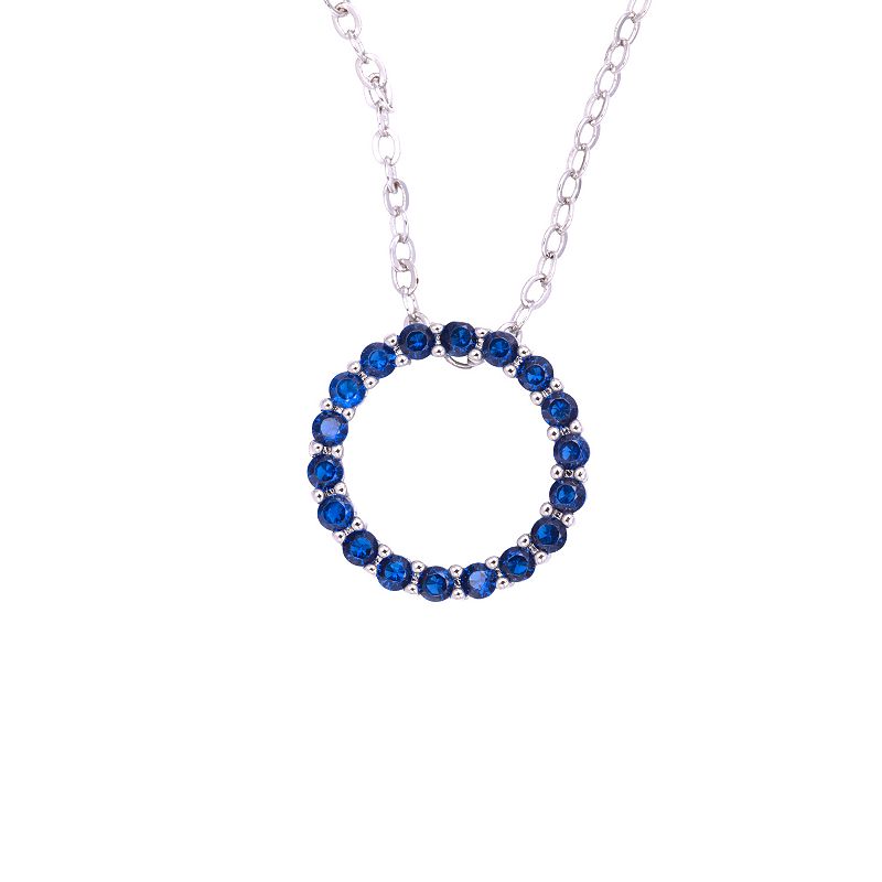 Traditions Jewelry Company Birthstone Collection Circle Pendant Necklace, Women's, 