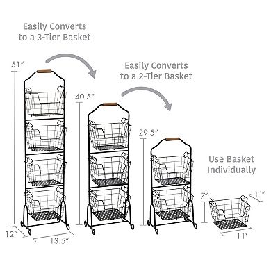 Splendid Frame 4-Tier Market Basket
