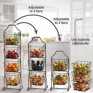 Splendid Frame 4-Tier Market Basket
