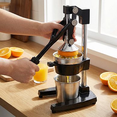 Kitchen Cast-Iron Orange Juice Squeezer - Heavy Duty Professional Citrus Juicer