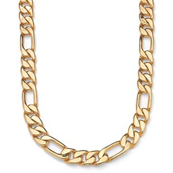 Figaro-Link Necklace in Yellow Goldtone 24"