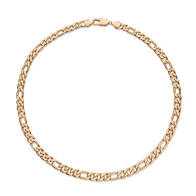 Figaro-Link Necklace in Yellow Goldtone 24"
