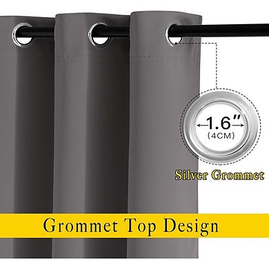 Blackout Curtains Thermal Drapes for Room Darkening & Light Blocking