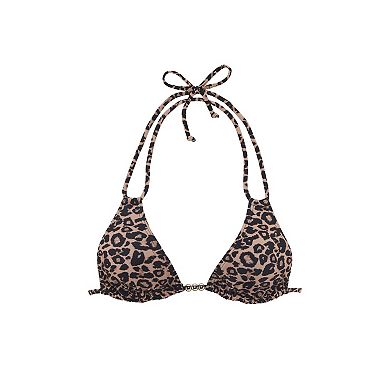 Lascana Women's Leopard Triangle Bikini Top