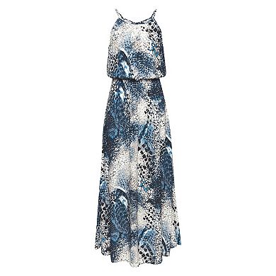 Lascana Women's High Neck Sleeveless Maxi Dress