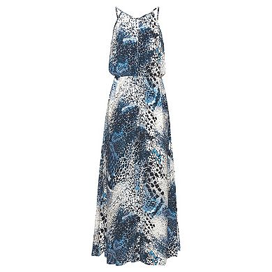 Lascana Women's High Neck Sleeveless Maxi Dress