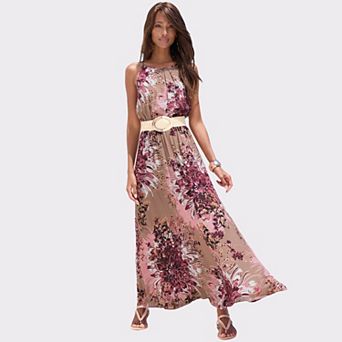 Lascana Women's High Neck Sleeveless Maxi Dress