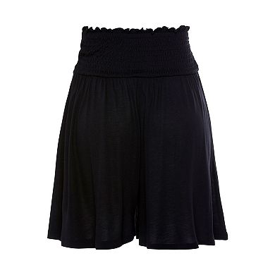 Lascana Women's High Waisted Flowy Shorts