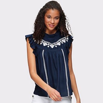 Lascana Women's Embroidered Blouse
