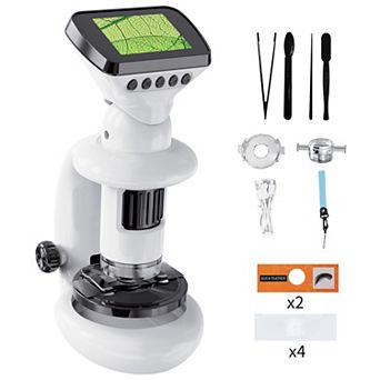 Contixo MS2 WiFi Digital Microscope with LCD Screen, 1000X Magnification, Rechargeable for Kids