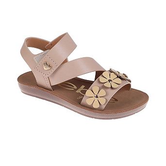 bebe Toddler Girls Strappy Sandals Hook and Loop Closure