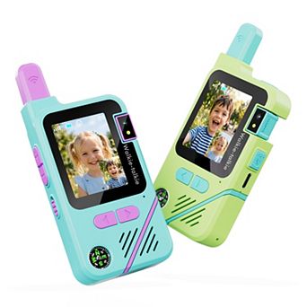 Contixo TK1 Kids Video Walkie Talkies 2-Pack, Video & Voice, Camera, Flashlight, SOS, RechargeableHD