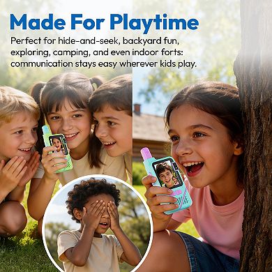 Contixo TK1 Kids Video Walkie Talkies 2-Pack, Video & Voice, Camera, Flashlight, SOS, RechargeableHD