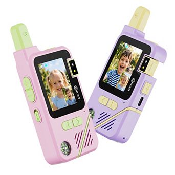 Contixo TK1 Kids Video Walkie Talkies - Set of 2, Video & Voice, Camera, Flashlight, Rechargeable HD