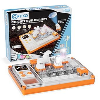 Contixo CB1 Kids Circuit Builder Kit, 500+ Experiments STEM Learning Set, Snap-Together Electronics