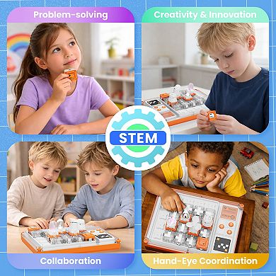 Contixo CB1 Kids Circuit Builder Kit, 500+ Experiments STEM Learning Set, Snap-Together Electronics