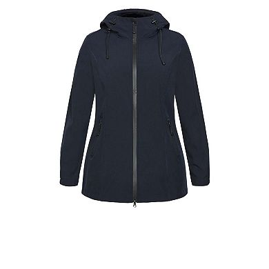 Avenue Women's Plus Size Weatherproof Outdoor Jacket