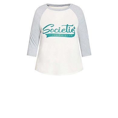Avenue Women's Plus Size Societie Graphic Tee