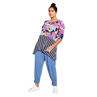 Avenue Women's Plus Size Pia Layered Top