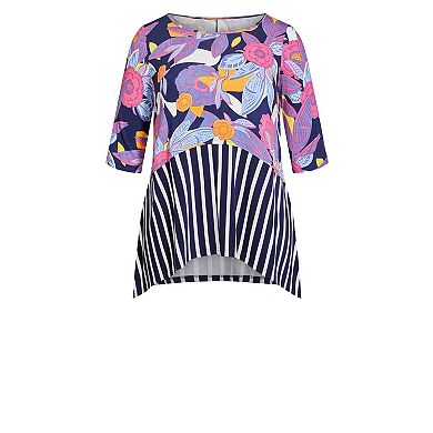 Avenue Women's Plus Size Pia Layered Top